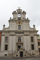 Fototapeta na wymiar Lord's Transfiguration Church in Krakow, Poland.