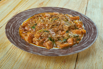 Mince Meat with Roasted Zucchini