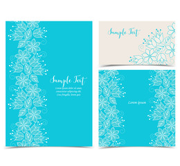 Floral greeting cards