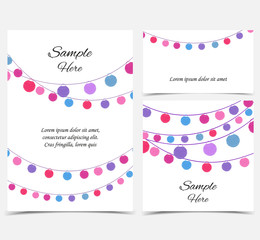 Happy birthday card, party celebration