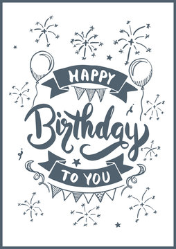 Happy Birthday To you drawing