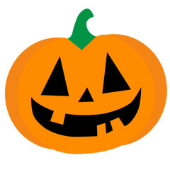 Orange halloween pumpkin