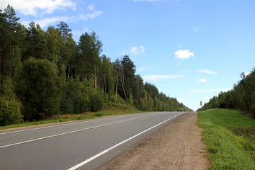 Fototapeta na wymiar Highway in the countryside