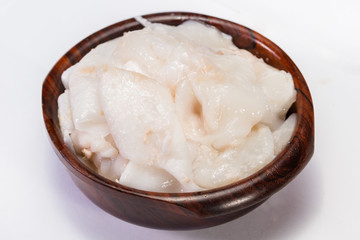 fresh young coconut meat