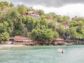 Shoreline of Saint Lucia, West Indies