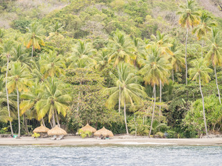 Shoreline of Saint Lucia, West Indies