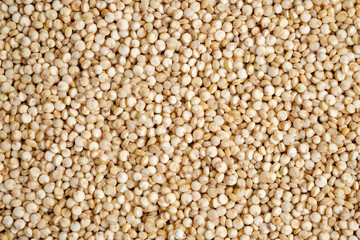 Organic Quinoa seeds background texture from top view