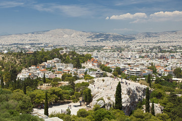 Fototapeta na wymiar Skyline of Athens 