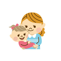  赤ちゃんを抱っこするママ