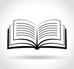 book icon on white background