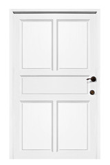 White Door Isolated on the White Background.