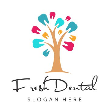 tree dental Illustration Logo Vector
