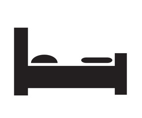 hotel icon on white background. flat style design. hotel sign.