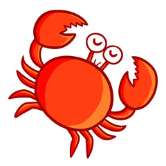 Funny and cute crab - vector.
