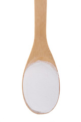 Red Seaweed on a bamboo spoon.