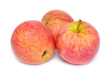 red apples isolated on white background