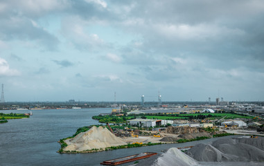 Industrial panorama of New Orleans