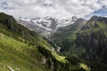 Fototapeta premium Panorama monte Rosa Valle D'Aosta