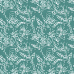 Seamless vtctor floral pattern
