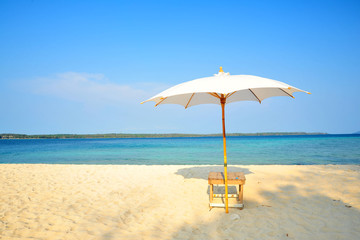 White Sand Beach on Tropical Islands