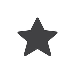 Star simple icon vector, filled flat sign, solid glyph isolated on white. Favorite symbol, logo illustration. Pixel perfect vector graphics