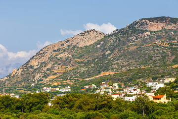 View of Lasithi Plateau on Crete island, Greece