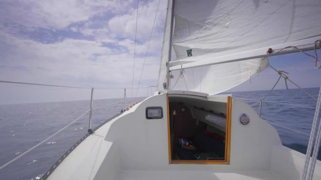 sailboat in summer on the lake ontario toronto