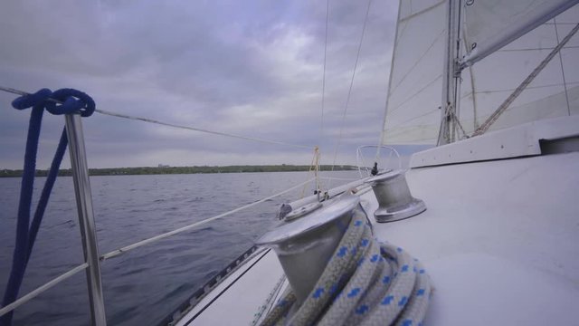 sailboat in summer on the lake ontario toronto