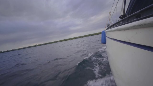 sailboat in summer on the lake ontario toronto
