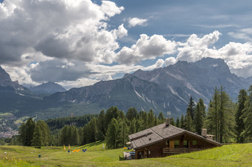 Fototapeta na wymiar Italian Alps Valley, Italy
