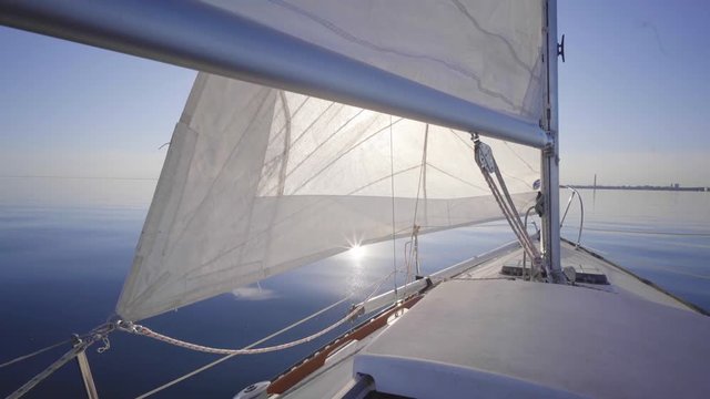 sailboat in summer on the lake ontario toronto