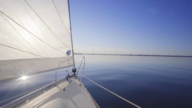 sailboat in summer on the lake ontario toronto