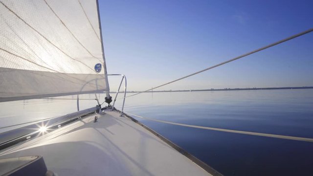 sailboat in summer on the lake ontario toronto