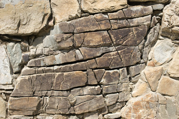 Fototapeta premium Brown and big stone cracks