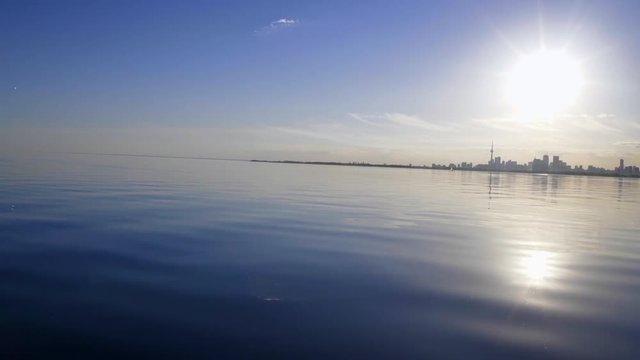 sailboat in summer on the lake ontario toronto