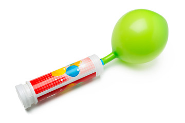 Not inflated balloon isolated