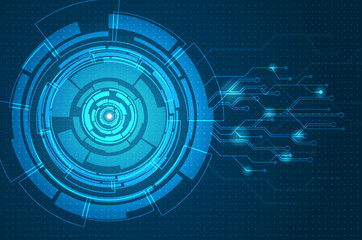 Abstract futuristic circuit board background
