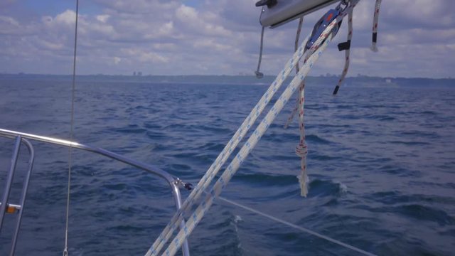 sailboat in summer on the lake ontario toronto