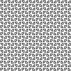 Vector seamless pattern. Abstract shapes texture. Black-and-white background. Monochrome slice design. Vector EPS10