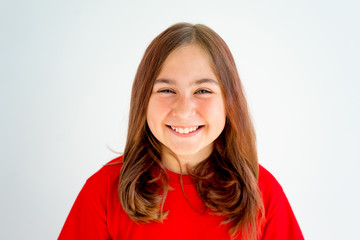 Girl showing emotions