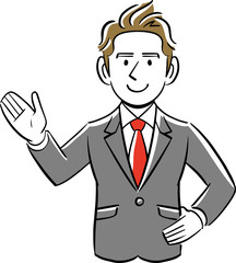 ビジネスマン　紹介　案内