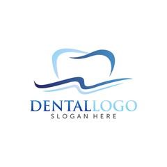 blue river dental Illustration Logo Vector