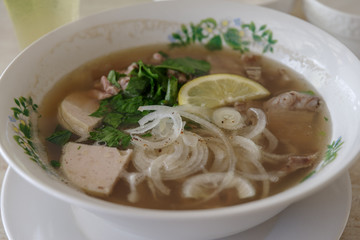 Vietnamese rice noodle Pho Ga