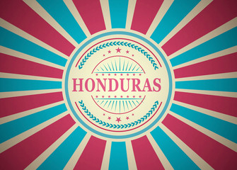 Honduras  Retro Vintage Style Stamp Background