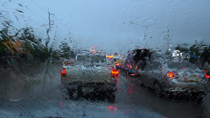 Rain traffic