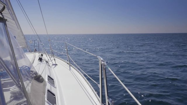 sailboat in summer on the lake ontario toronto