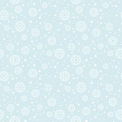 Fototapeta premium Endless Christmas Pattern. Snowflakes and Stars.