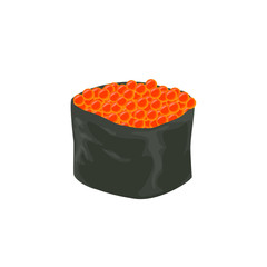 Isolated sushi roll.