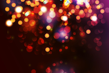 Christmas background with circular sparks