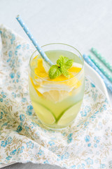 Summer citrus fruits drink